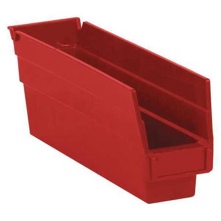PARTNERS BRAND Shelf Storage Bin, Red, 36 PK BINPS101R