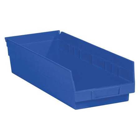 PARTNERS BRAND Shelf Storage Bin, Blue, 20 PK BINPS112B