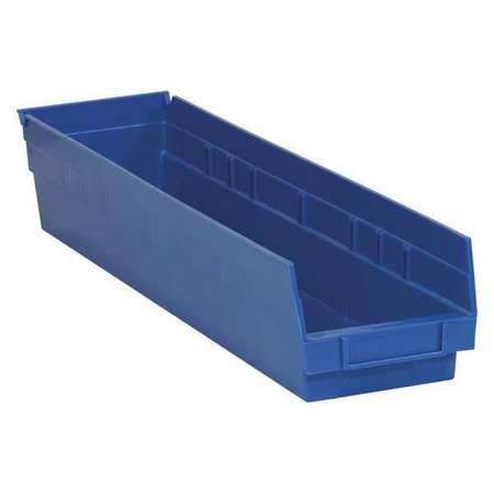 PARTNERS BRAND Shelf Storage Bin, Blue, 16 PK BINPS121B