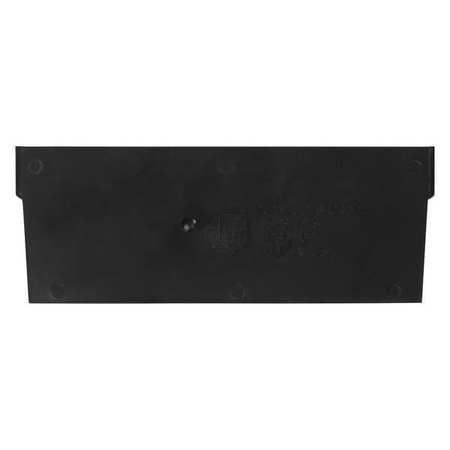 PARTNERS BRAND Plastic Divider Bin, Shelf, 7x3", Black, PK50, Black, 3" H, 50 PK BINDS73