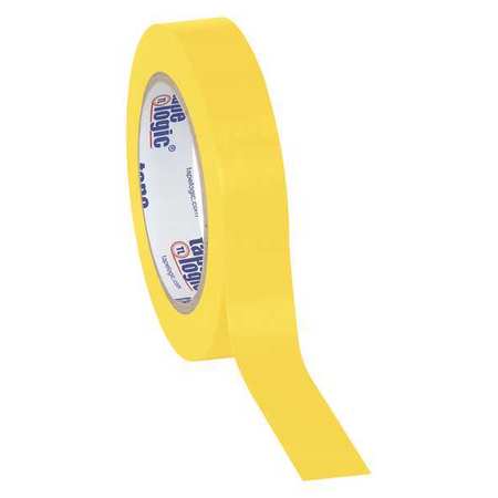 PARTNERS BRAND Tape Logic® Solid Vinyl Safety Tape, 6.0 Mil, 1" x 36 yds, Yellow, 48/Case T9136Y