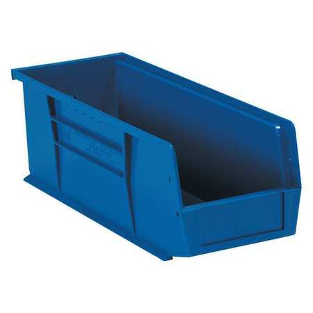 PARTNERS BRAND Hang & Stack Storage Bin, 14.8 in W, Blue, 5.5 in L, 12 PK BINP1555B