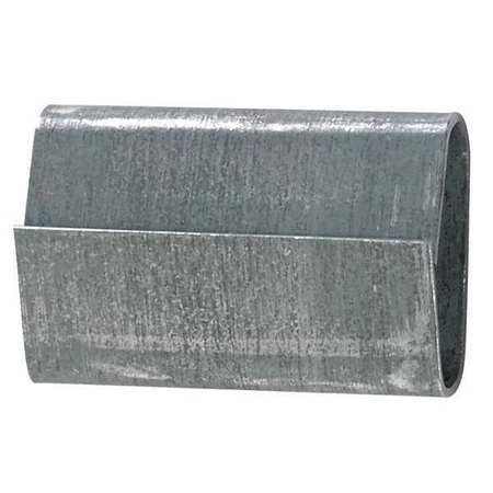 PARTNERS BRAND Steel Strapping Seals, Closed/Thread On Regular Duty, 5/8", Silver, 5000/Case SS58SEAL