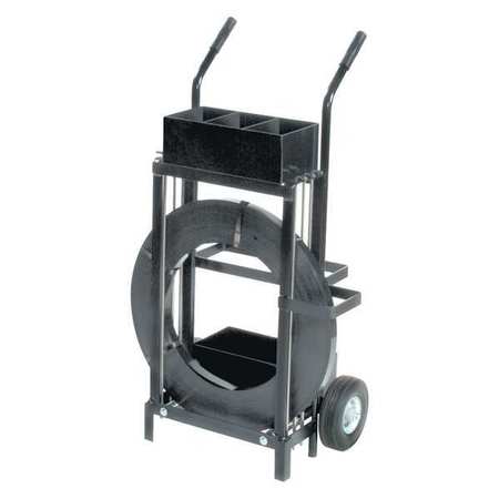 Partners Brand Specialty Strapping Cart, Black, 1/Each SC56