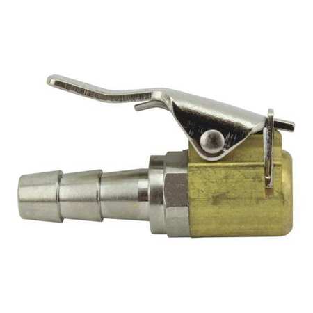 MILTON Air Chuck, Euro Style Hose Barb, 1/4" S-697