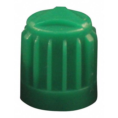 MILTON Green Plastic Dome Cap, TR VC8, PK100 438