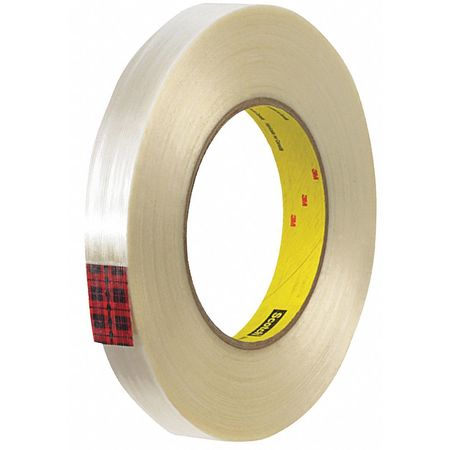 SCOTCH 3M™ 890MSR Strapping Tape, 8.0 Mil, 3/4" x 60 yds., Clear, 12/Case T914890M12PK