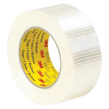 SCOTCH 3M™ 8959 Bi-Directional Strapping Tape, 5.7 Mil, 2" x 55 yds., Clear, 3/Case T91789593PK
