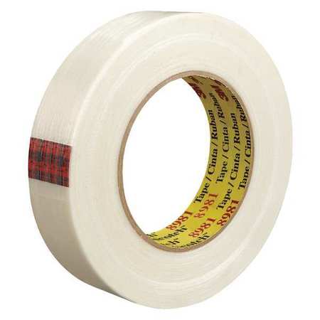 SCOTCH 3M™ 8981 Strapping Tape, 6.6 Mil, 1" x 60 yds., Clear, 12/Case T915898112PK