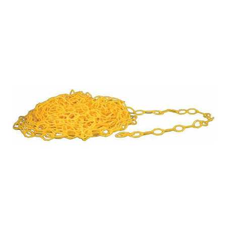 CORTINA SAFETY PRODUCTS Yellow Plastic Chain, 2"x100 ft. 03-600-28