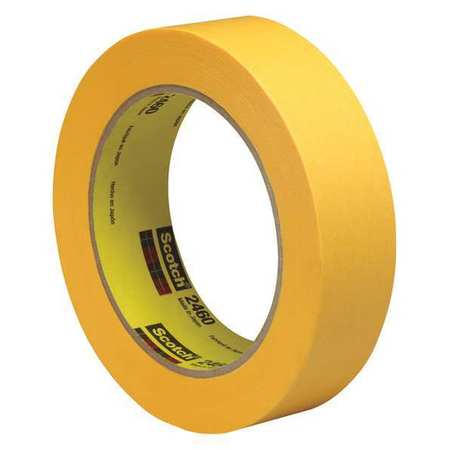 SCOTCH 3M™ 2460 Flatback Tape, 3.3 Mil, 1" x 60 yds., Gold, 36/Case T9452460