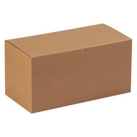 PARTNERS BRAND Gift Boxes, 12" x 6" x 6", Kraft, 50/Case GB126K