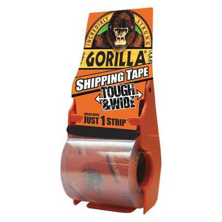 GORILLA GLUE Gorilla® Shipping Tape, 3.4 Mil, 3" x 36 yds., Clear, 1/Case ADHGGT335