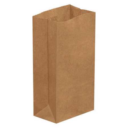 PARTNERS BRAND Grocery Bags, 3 1/2" x 2 3/8" x 6 7/8", Kraft, 500/Case BGG113K