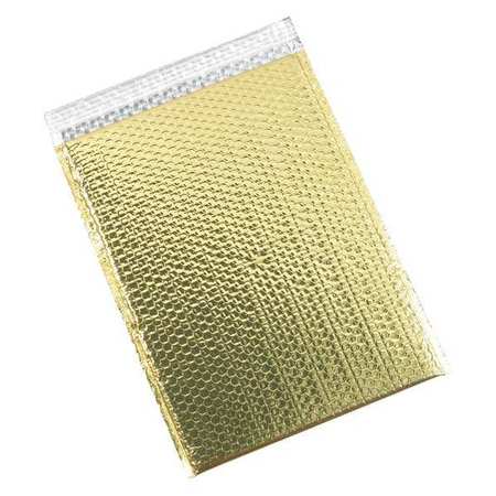 PARTNERS BRAND Glamour Bubble Mailers, 13" x 17 1/2", Gold, 100/Case GBM1317GD