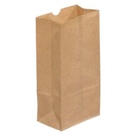 PARTNERS BRAND Grocery Bags, 3" x 1 7/8" x 5 7/8", Kraft, 500/Case BGG112K