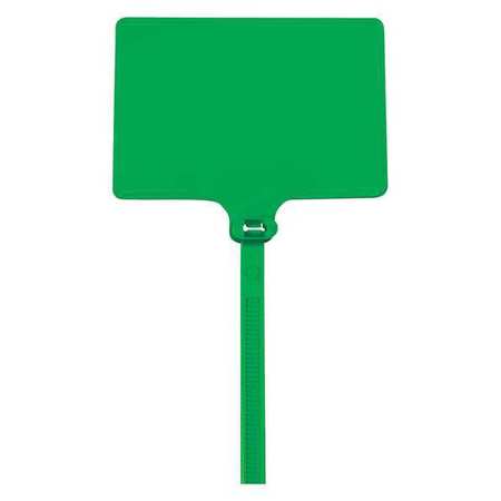PARTNERS BRAND Identification Cable Ties, 120#, 6", Green, 100/Case CTID81