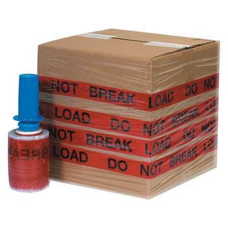 GOODWRAPPERS Goodwrappers® Identi-Wrap, "DO NOT BREAK LOAD", 5" x 80 Gauge x 500', Red/Black, 6/Case GOODID5DNBL