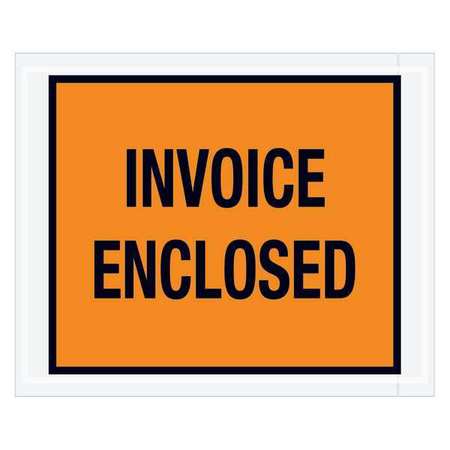 TAPE LOGIC Tape Logic® "Invoice Enclosed" Envelopes, 4 1/2" x 5 1/2", Orange, 1000/Case PL17