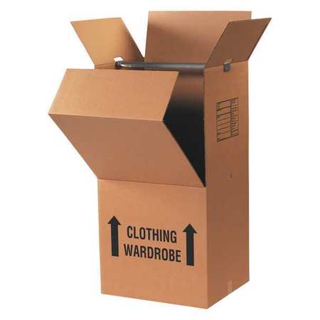 Partners Brand Wardrobe Box Combo Pack, Kraft, 3/Case WARDCOMBO