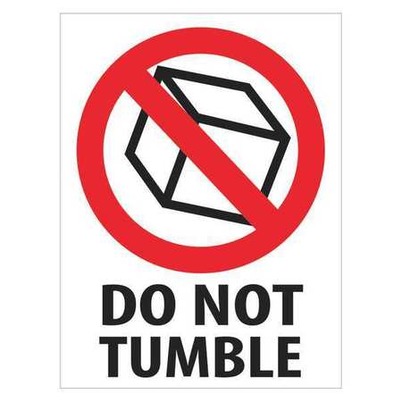 TAPE LOGIC Tape Logic® Labels, "Do Not Tumble", 3" x 4", Red/White/Black, 500/Roll IPM311