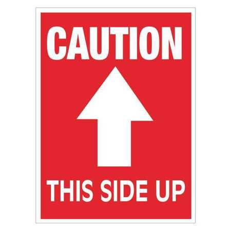 TAPE LOGIC Tape Logic® Labels, "Caution This Side Up", Arrow, 3" x 4", Red/White, 500/Roll SCL511R