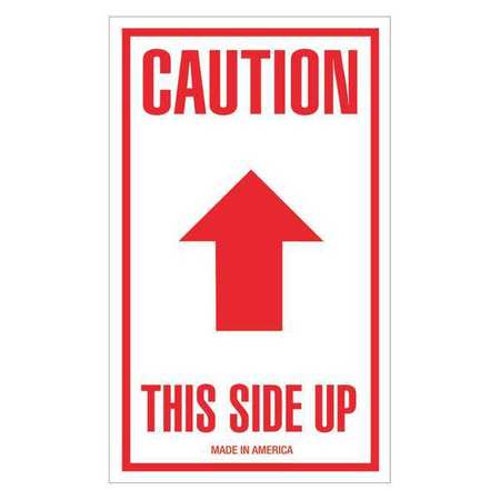 Tape Logic Tape Logic® Labels, "Caution - This Side Up", Arrow, 3" x 5", Red/White, 500/Roll SCL515