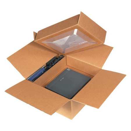 KORRVU Laptop Shipping System 17" x 17" x 8", Kraft, 5/Bundle LAPTOP