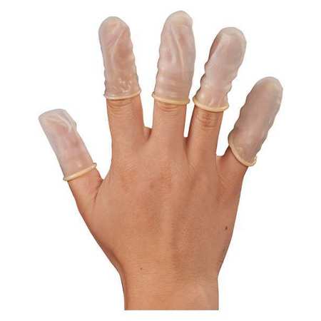 PARTNERS BRAND Latex Finger Cots, Powder-Free, Large, White, 720/Case GLV2201L