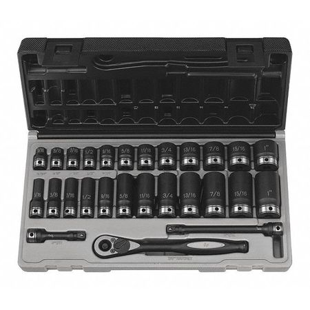 GREY PNEUMATIC 3/8" Drive Duo-Socket Set 81627RD