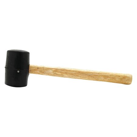 Performance Tool Wood Handle Rubber Mallet, 8 oz. 1129