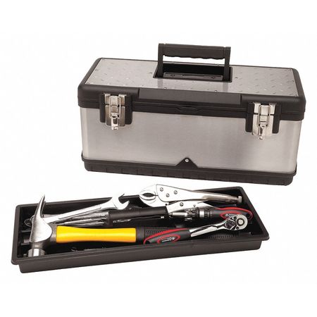 Performance Tool 20.4"W Steel, Portable Tool Box 19.1"H W54020