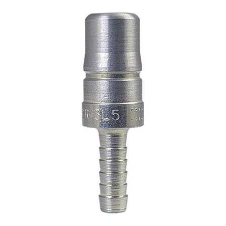 FOSTER Plug, 1/2" 3FRL Series, 3/8"ID Hose Stem 3L59