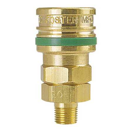FOSTER Brass 1/4" Socket, 1/4"MPT O-3103