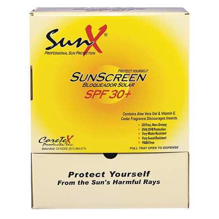 SUNX Sunscreen, Single Dose Pouch, PK100 CT91664