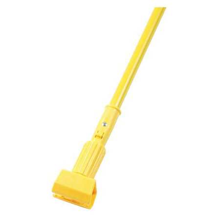 Unisan 60" Clamp On Mop Handle, 1 in Dia, Yellow, Vinyl-Covered Aluminum 610