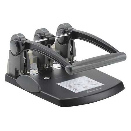 Easy Touch 3-7 Hole Punch, 9/32, Black