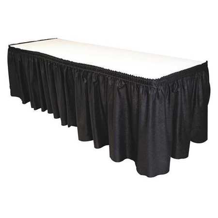 Tablemate Table Skirting, 29" x 14 ft., Black LS2914-BK
