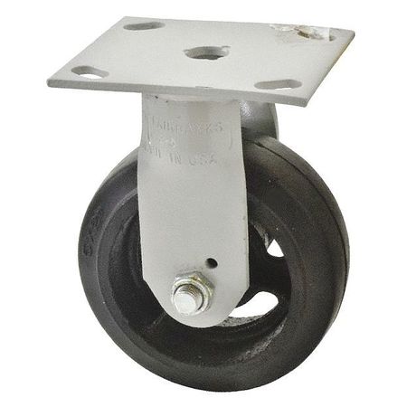 FAIRBANKS Mold-on Casters, Wide Rigid Rubber, 4" W36-4-RT