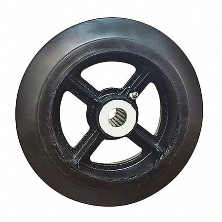 FAIRBANKS Rubber Mold-On Wheels, 10"x3" 510-SX