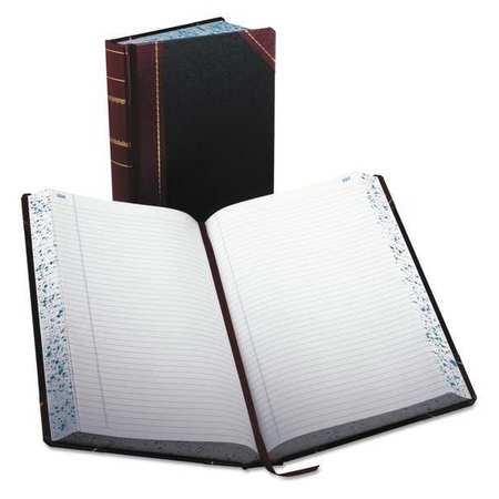Boorum & Pease Black and Red Record Book, 14-1/8" x 8-5/8", 500 Pg 9-500-R