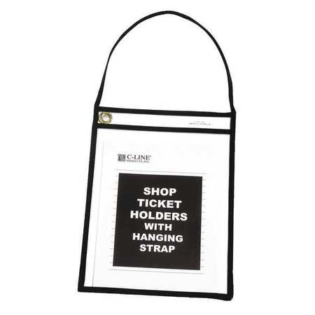 C-LINE PRODUCTS Holder, Shop Ticket, Hang, Clear, PK15 41922