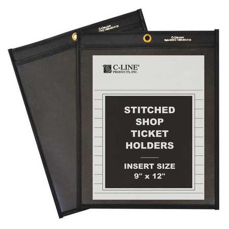 C-LINE PRODUCTS Holder, Shop Ticket, Plastic, 9x12, PK25 45912