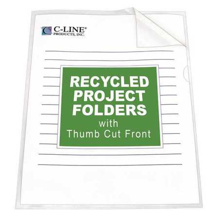 C-LINE PRODUCTS Project Folder Jacket, Clear, PK25 62127