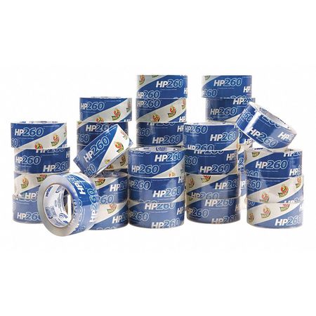 DUCK BRAND Packaging Tape, 2x60, HP260, Clear, PK36 1288647