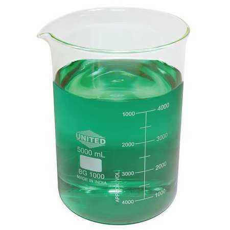 UNITED Beaker, Low-Form, Borosilicate, 10000 mL BG1000-10000