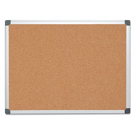 Mastervision Cork Bulletin Board 36x48", Aluminum Frame CA051170