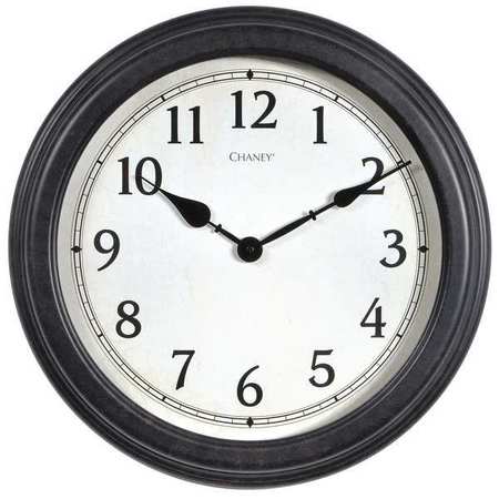 ACURITE Wall Clock, Antiqued Black, 18" 75103A1