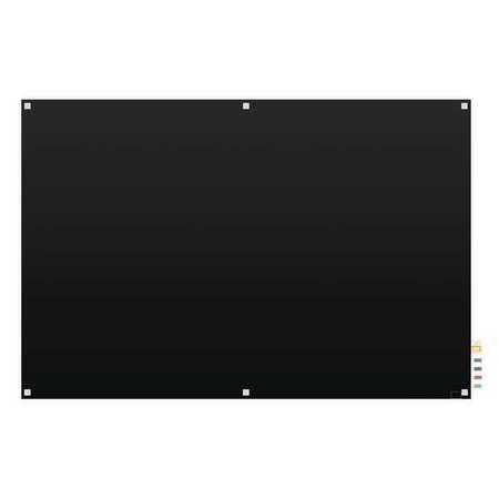 GHENT 48"x60" Glass Harmony Dry Erase Board, Black HMYSN45BK