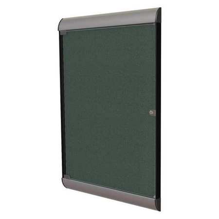 GHENT Enclosed Bulletin Board 42-1/8x27.75", 1 Door SILH20411